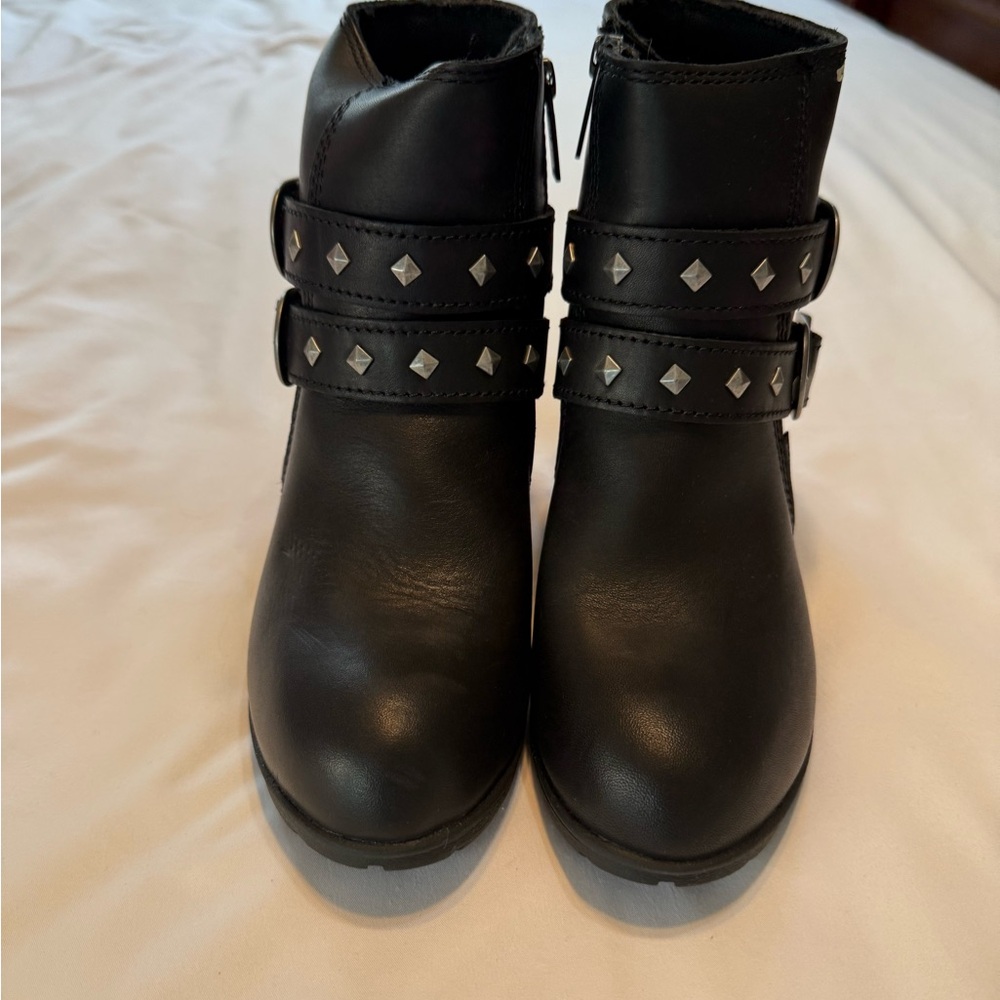 Women’s Harely Davidson Black Studded Ankle Boots